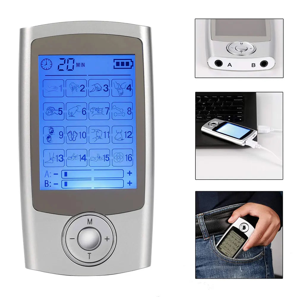 Electroestimulador TENS/EMS My EndoFlow – 16 Modos, Doble Canal, Terapia de Dolor